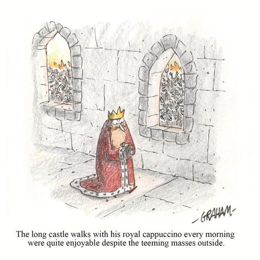 Royally oblivious. [grickle]